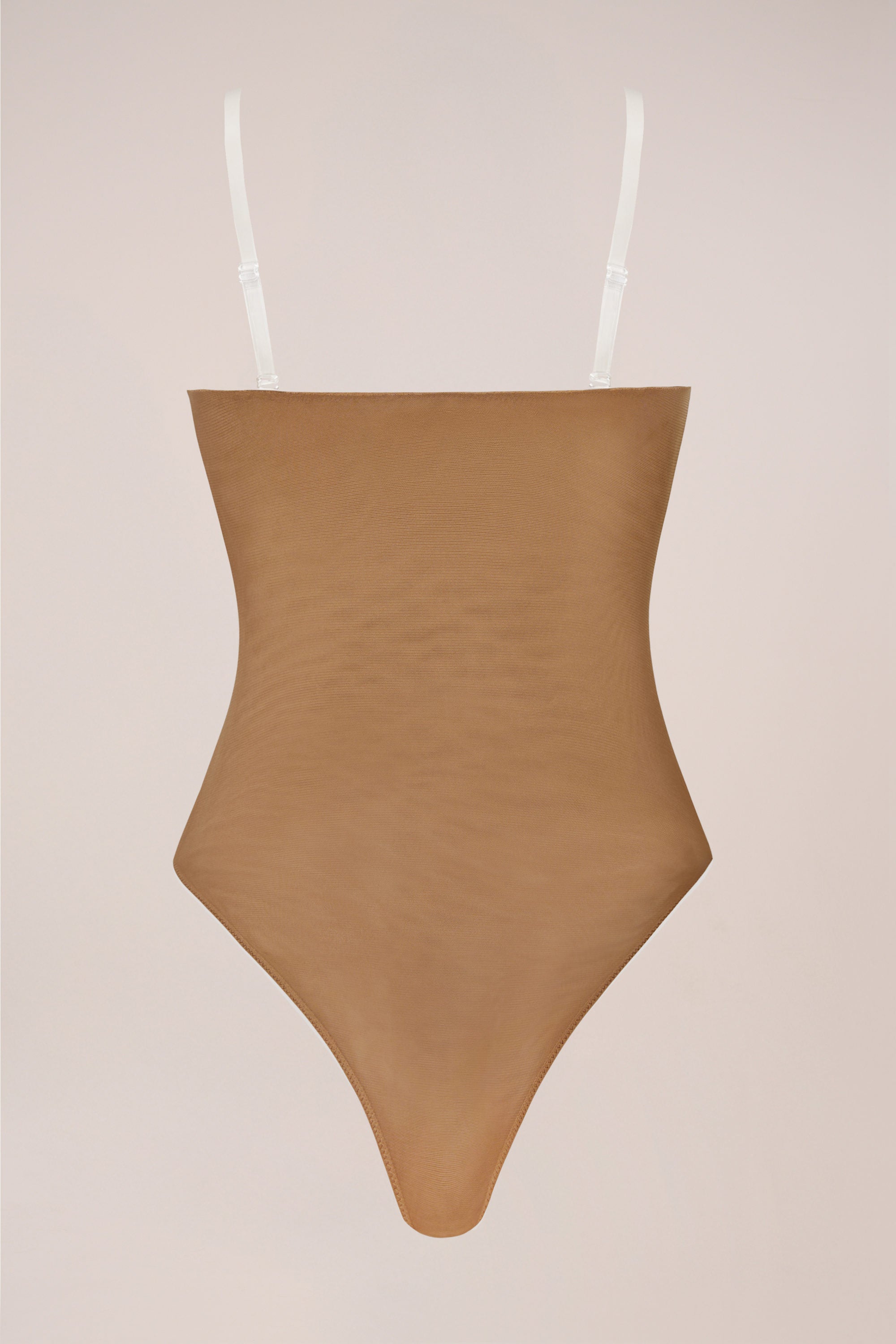 Strapless Bodysuit in Almond