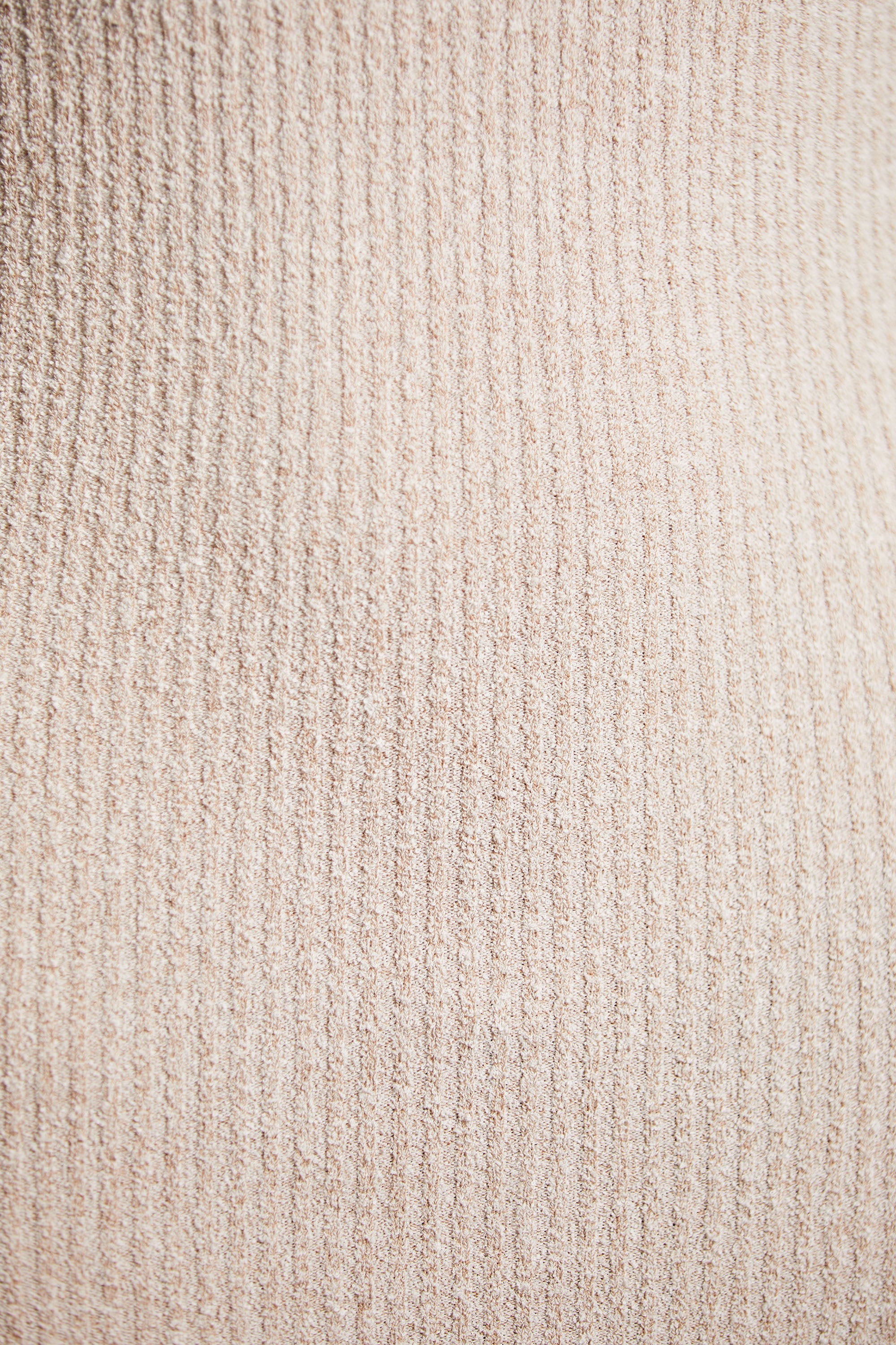 Overlap Bandeau Midi Dress in Praline