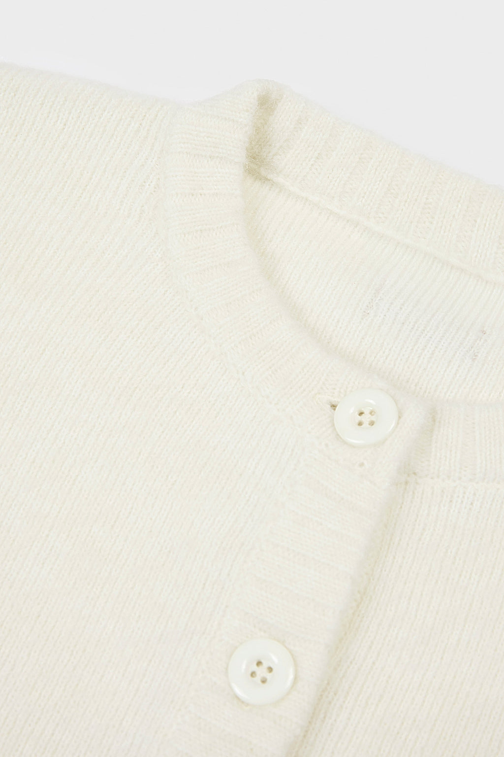 Knit Cropped Cardigan in Ivory