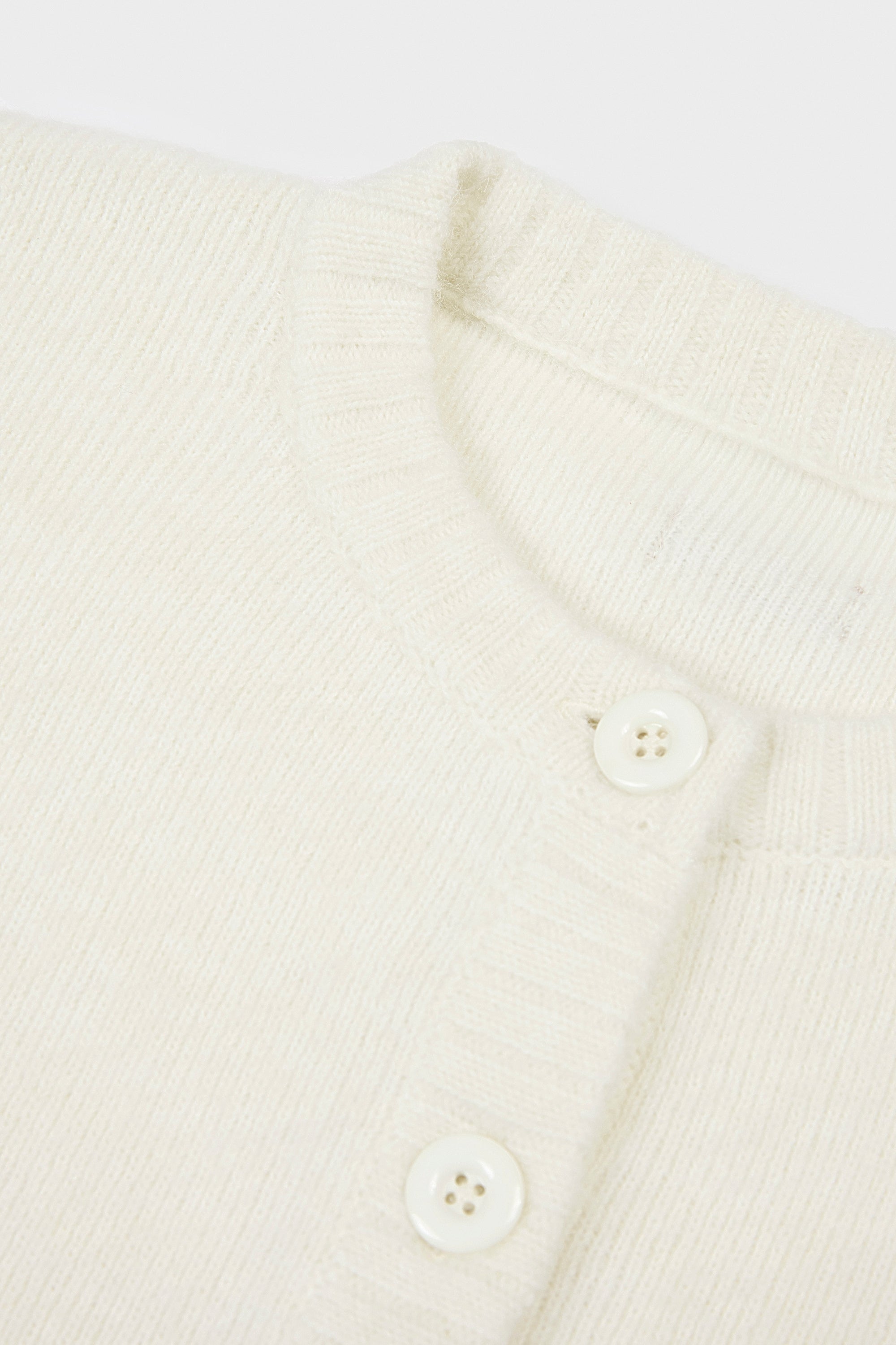 Knit Cropped Cardigan in Ivory