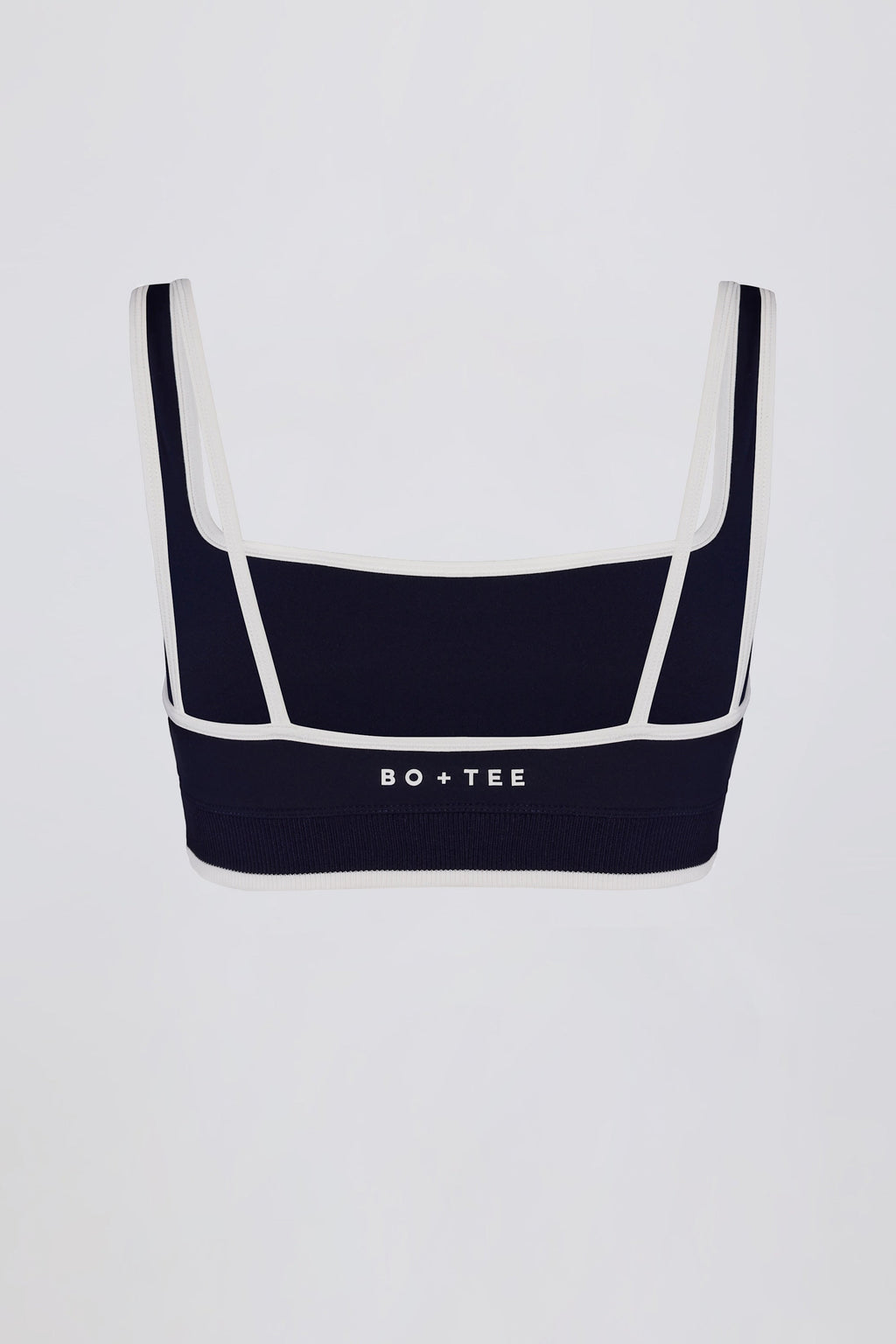 Soft Active Contrast Sports Bra in Classic Navy