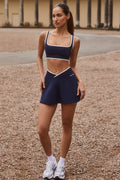 Soft Active Crossover Mini Skort in Classic Navy