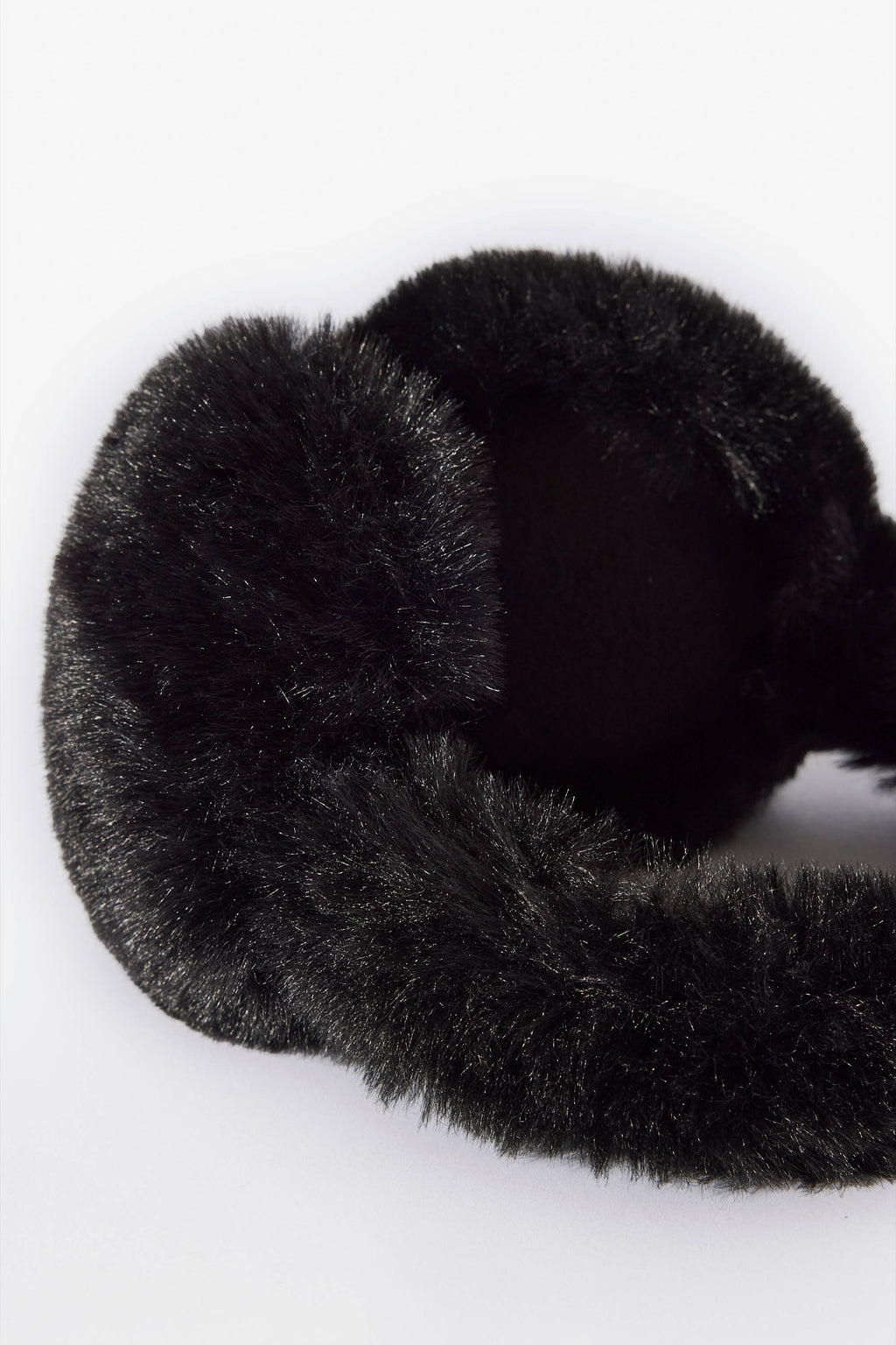 Faux-Fur Earmuffs in Black