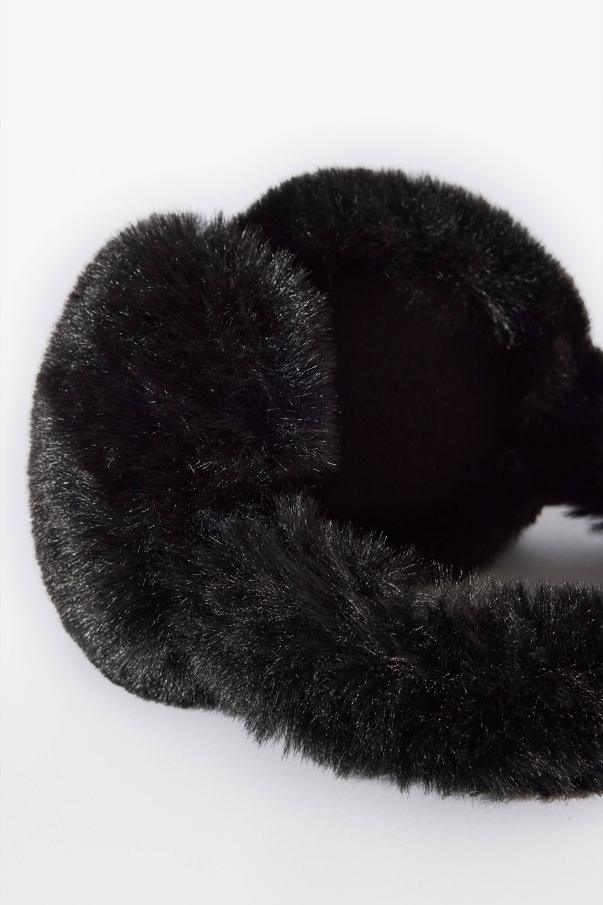 Faux-Fur Earmuffs in Black