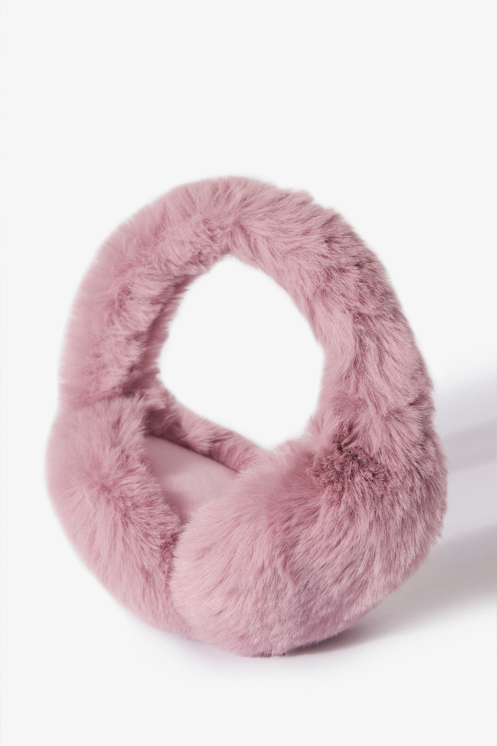 Faux-Fur Earmuffs in Powder Pink