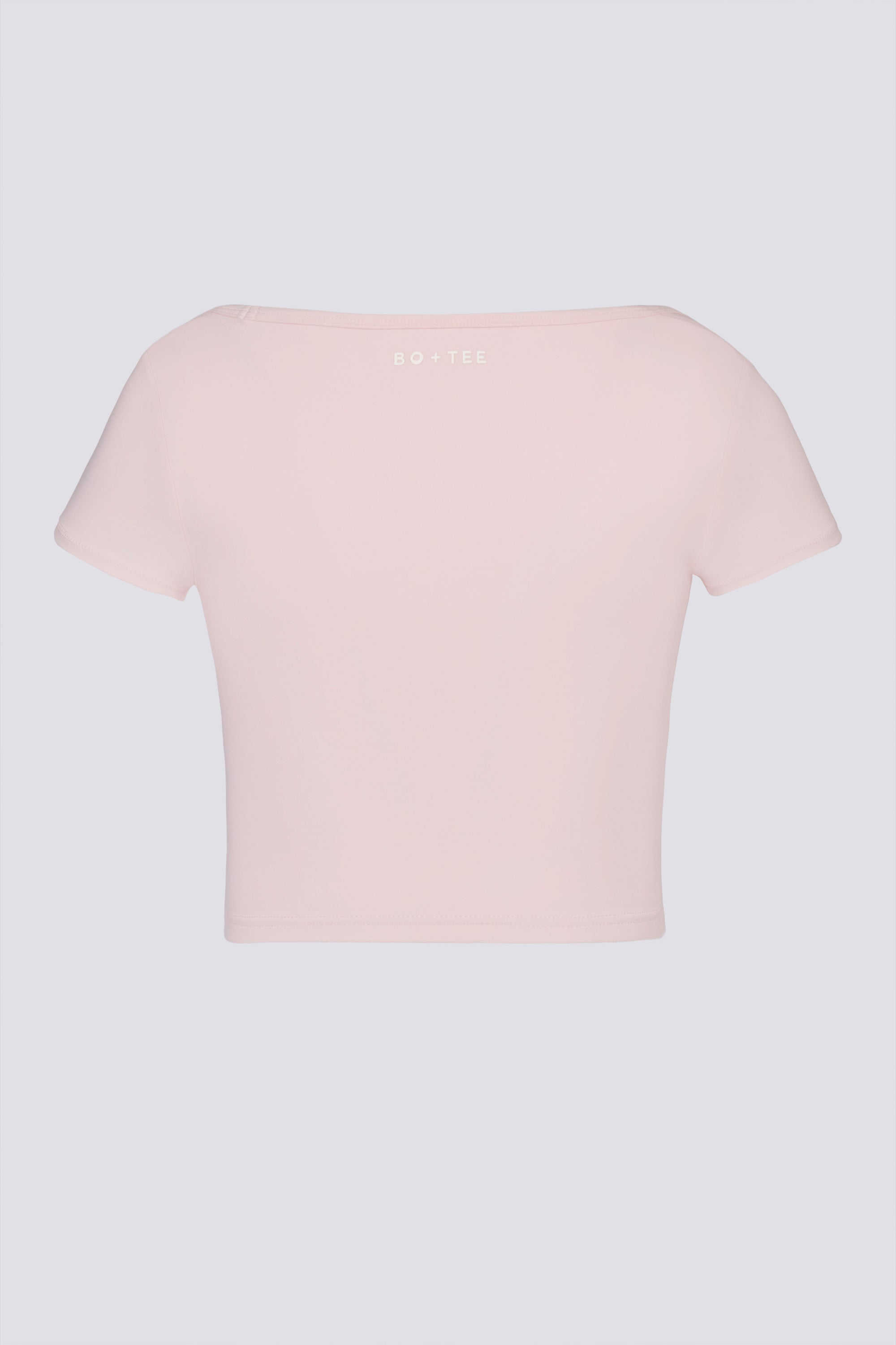 Soft Active Sweetheart-Neck Crop Top in Ballet Pink