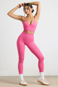 Define Luxe High-Waist Leggings in Hot Pink