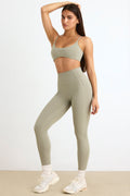 Soft Active High-Waist Leggings in Mineral