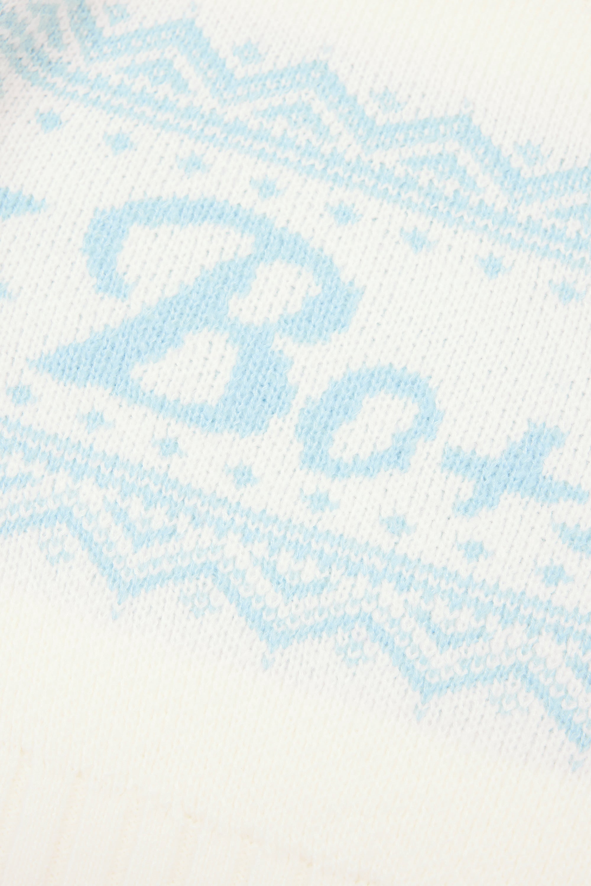 Jacquard-Knit Cropped Jumper in Ivory