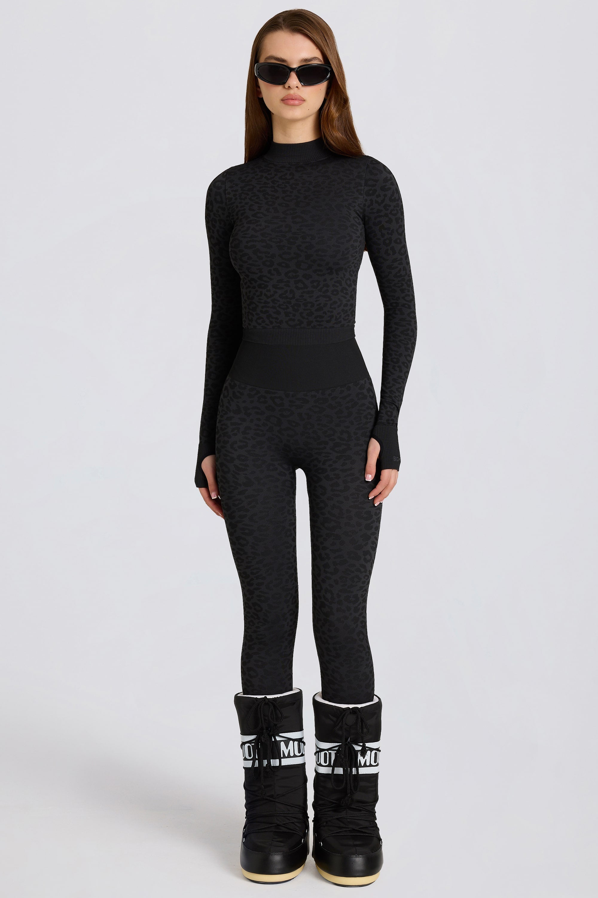 Thermal Base-Layer Leggings in Black