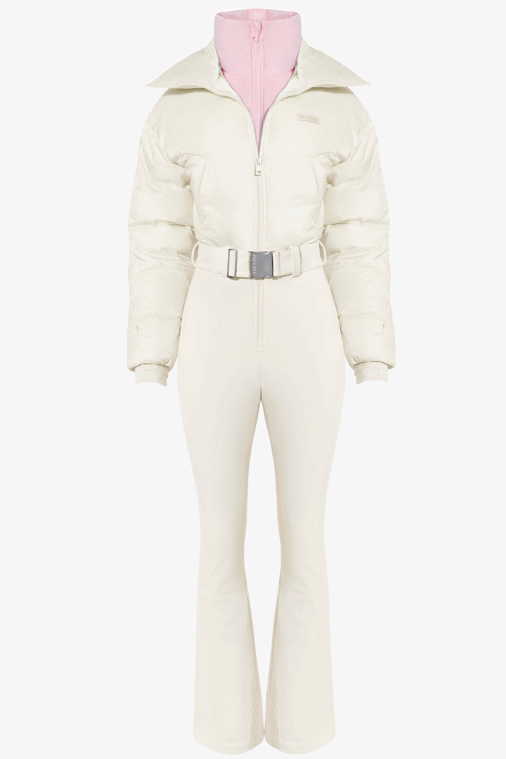Waterproof Belted Layered Ski Suit in Ice