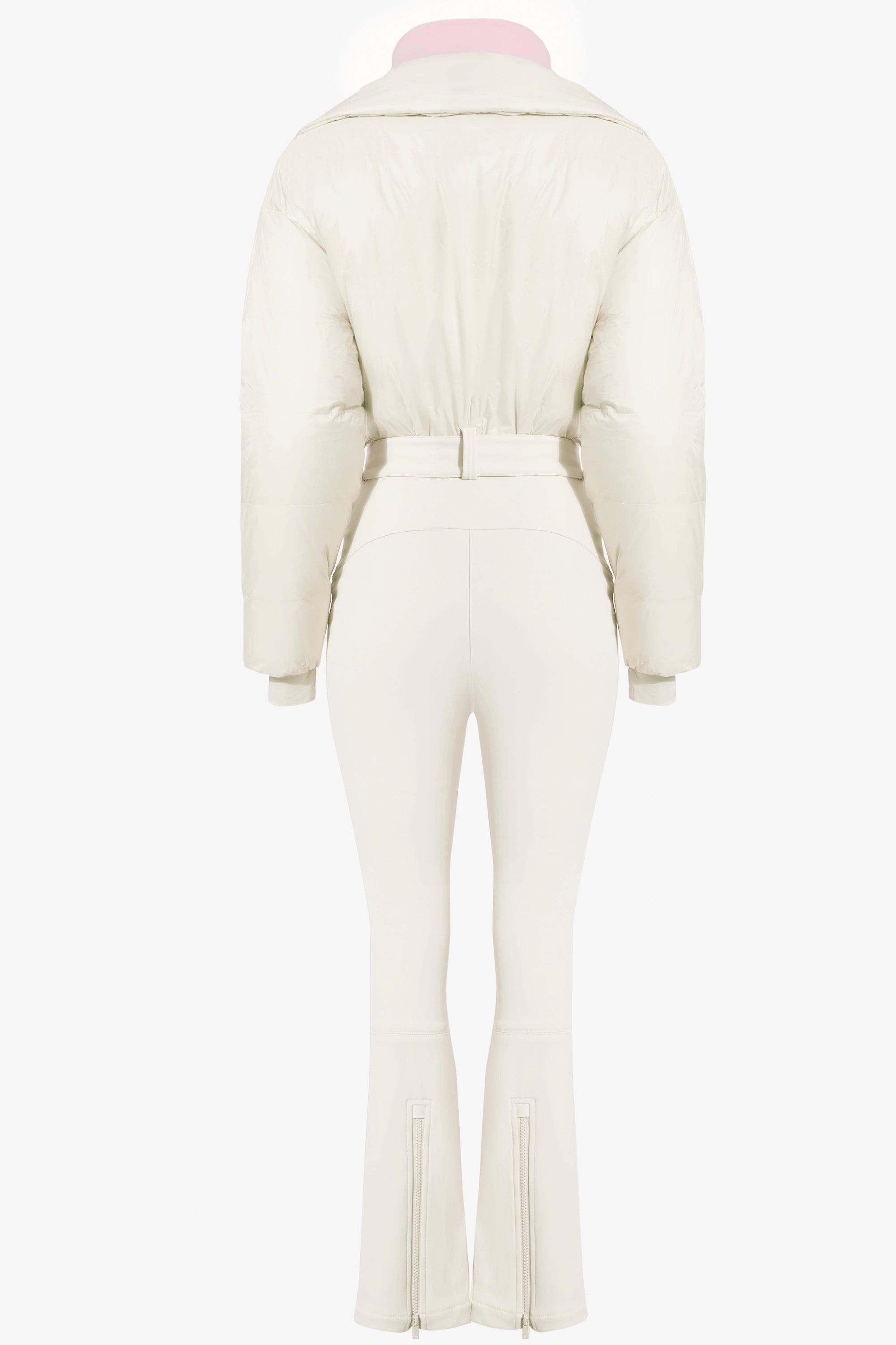 Waterproof Belted Layered Ski Suit in Ice