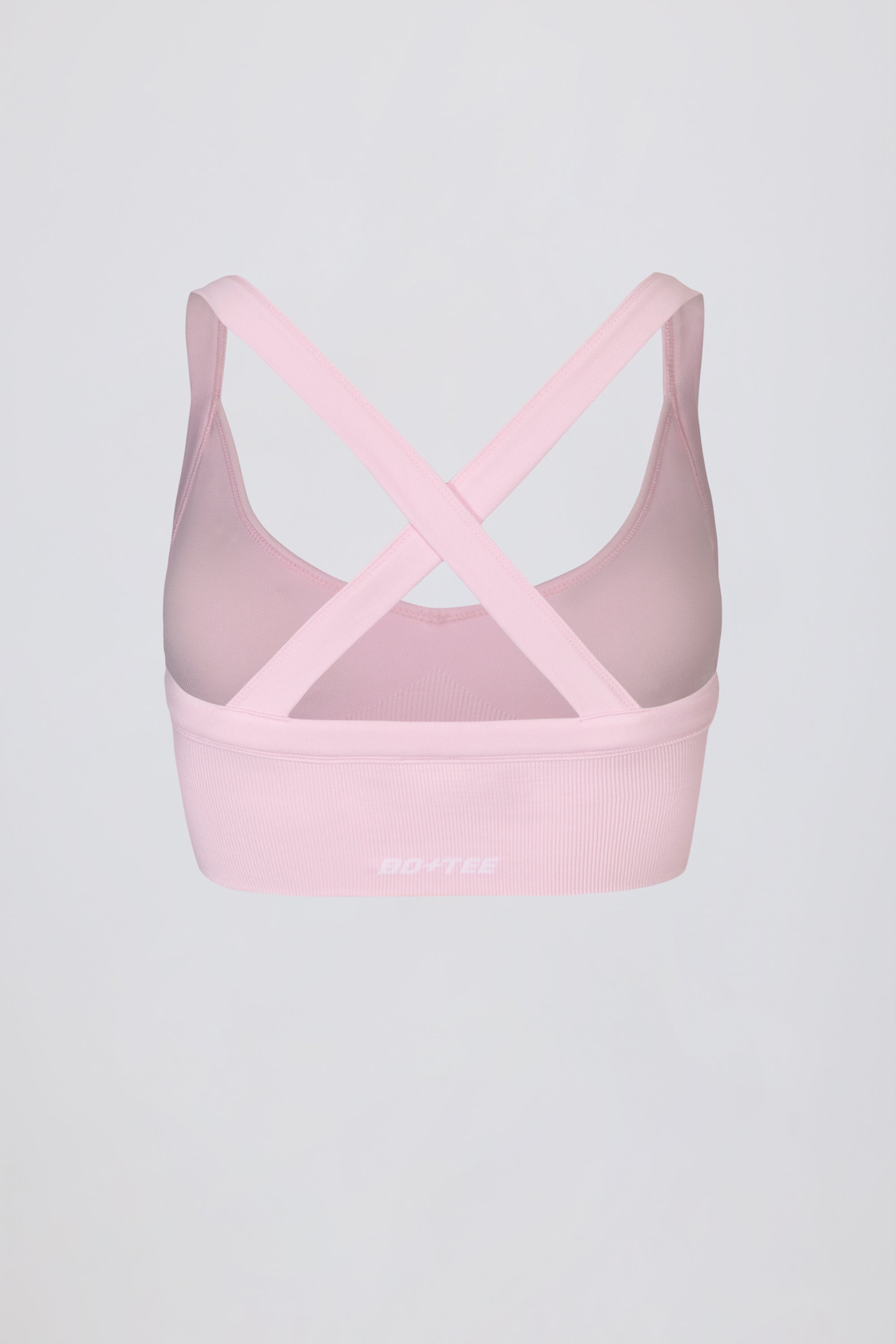 Super Sculpt Seamless Crossback Sports Bra in Powder Pink