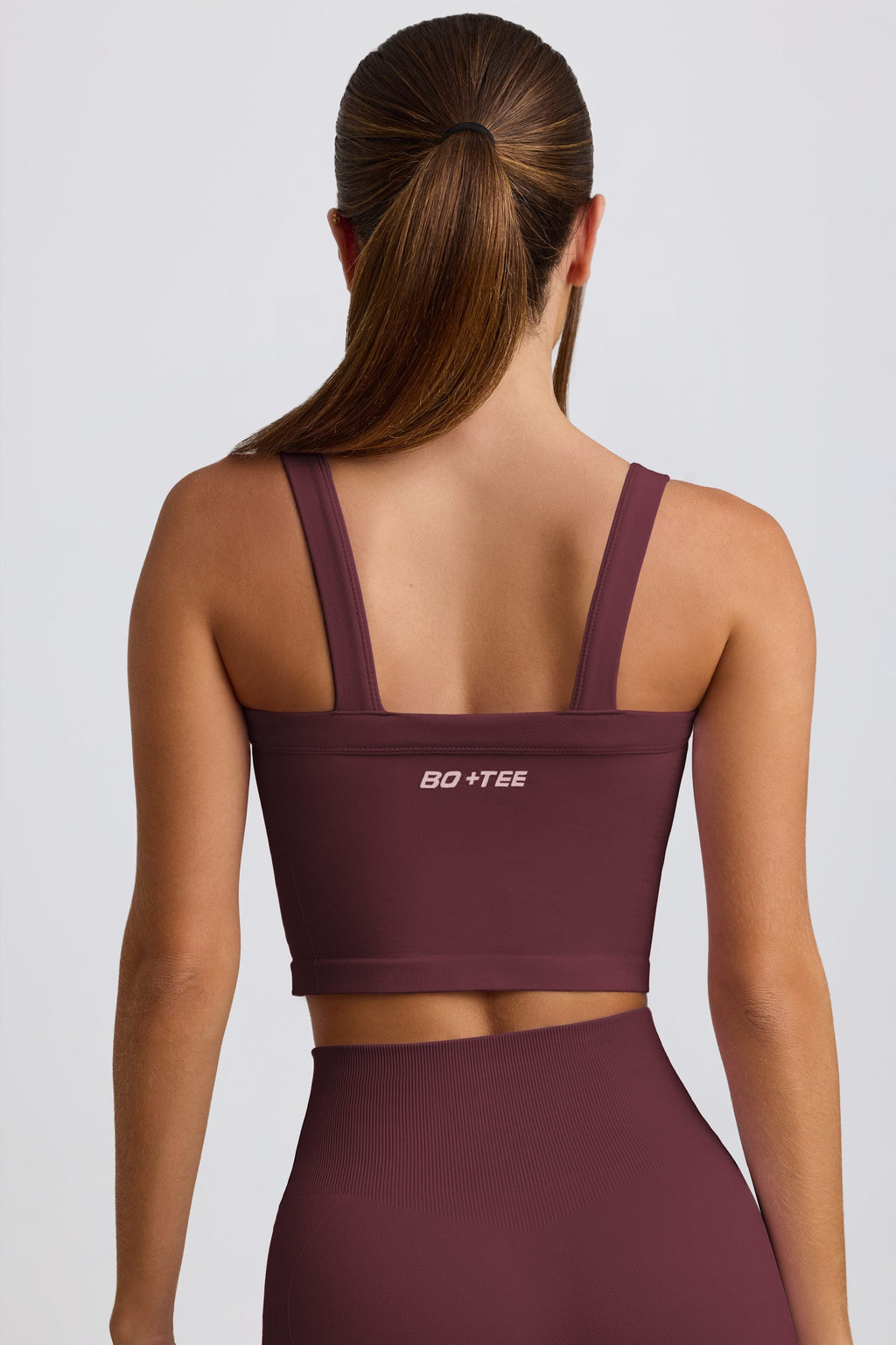 Super Sculpt Seamless Longline Camisole Top in Burgundy