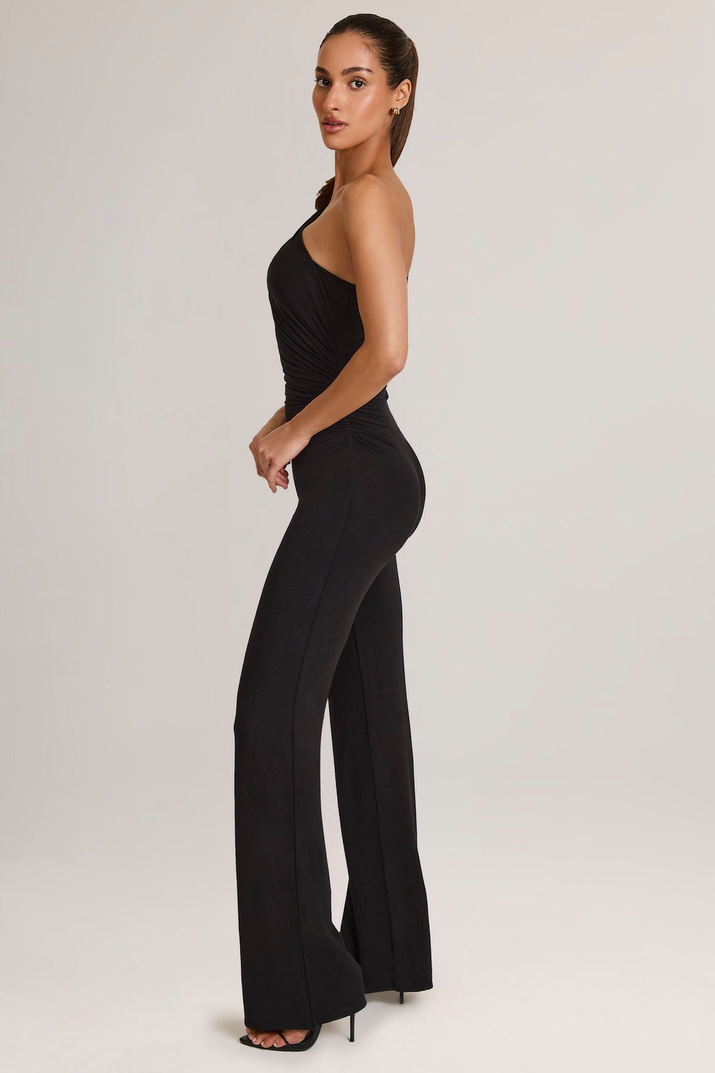 Modal One-Shoulder Jumpsuit in Black
