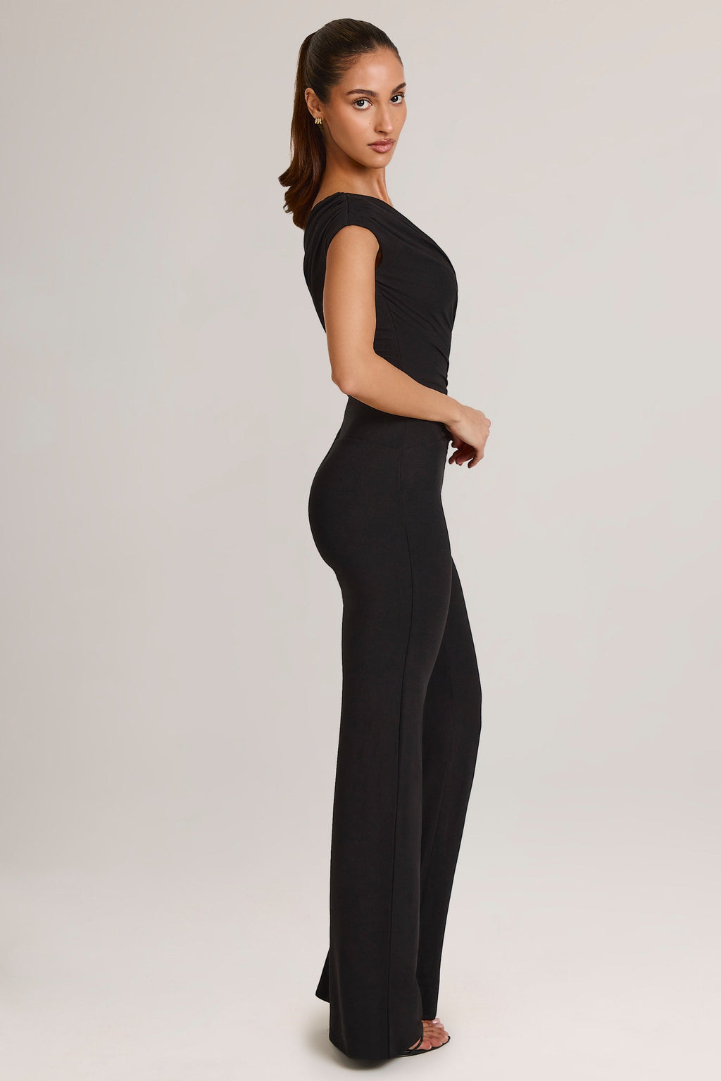 Modal One-Shoulder Jumpsuit in Black