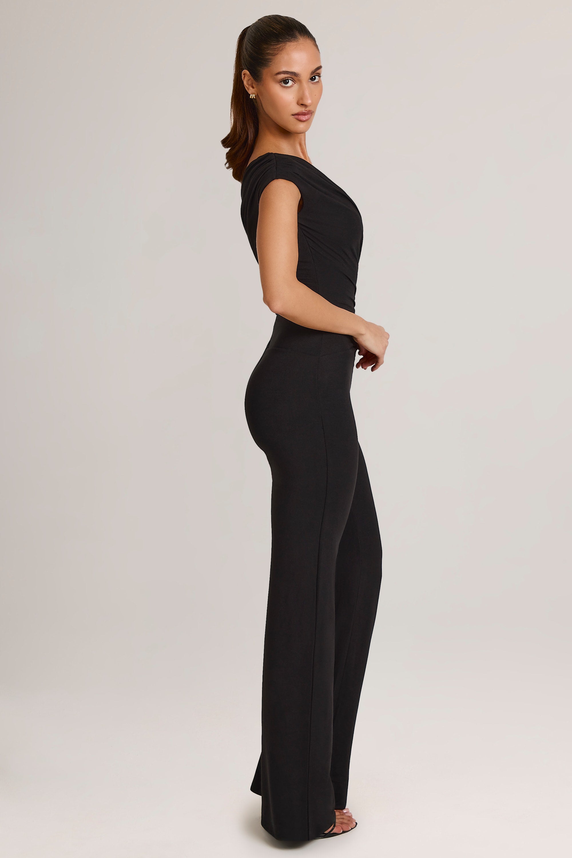 Modal One-Shoulder Jumpsuit in Black