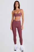 Four-Way Stretch High-Waist Leggings in Acai