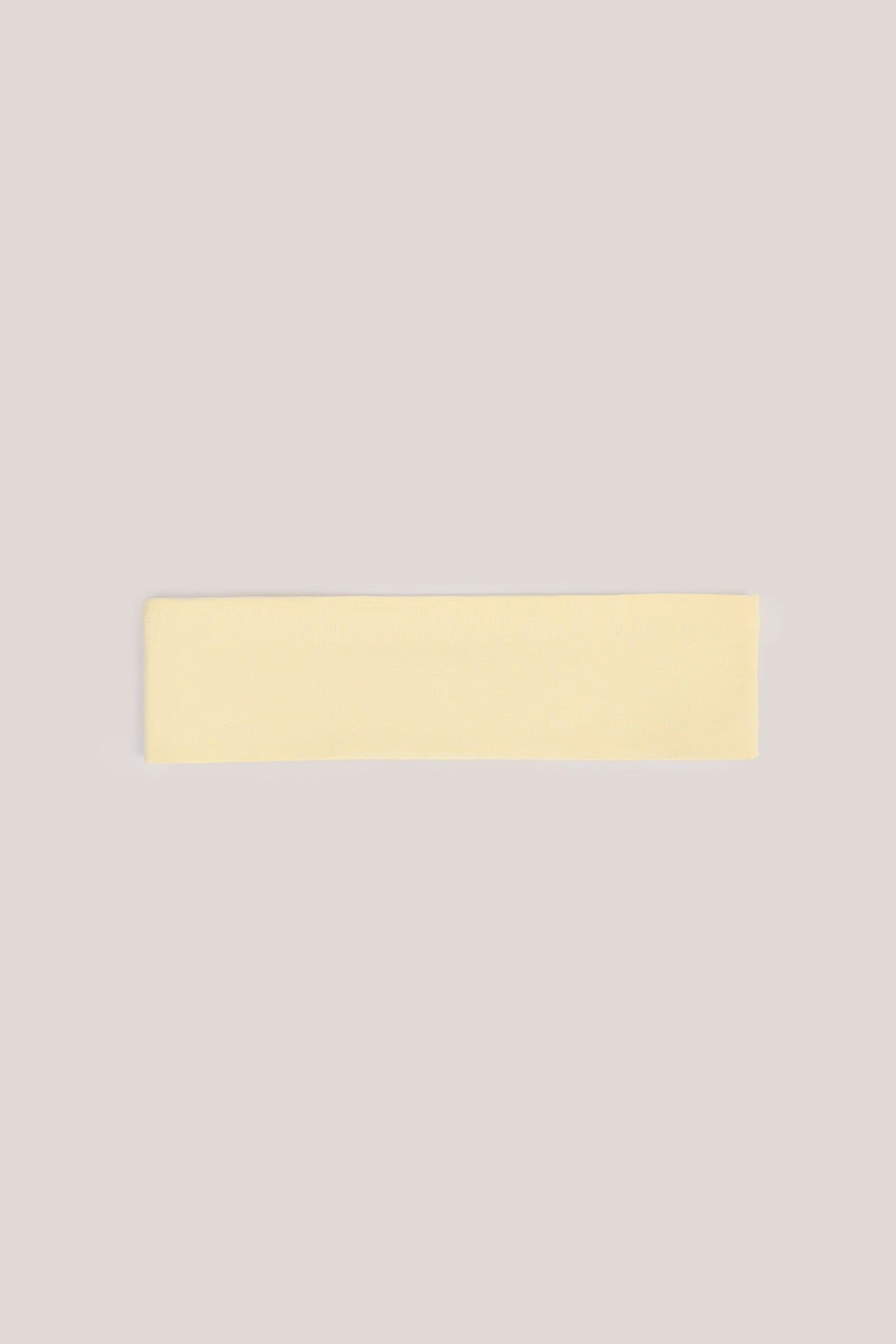 Modal Ribbed Headband in Buttercream Yellow