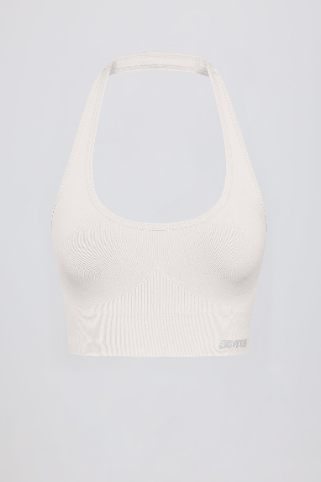 Define Luxe Halterneck Sports Bra in White