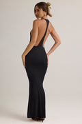 Modal Racerback Maxi Dress in Black
