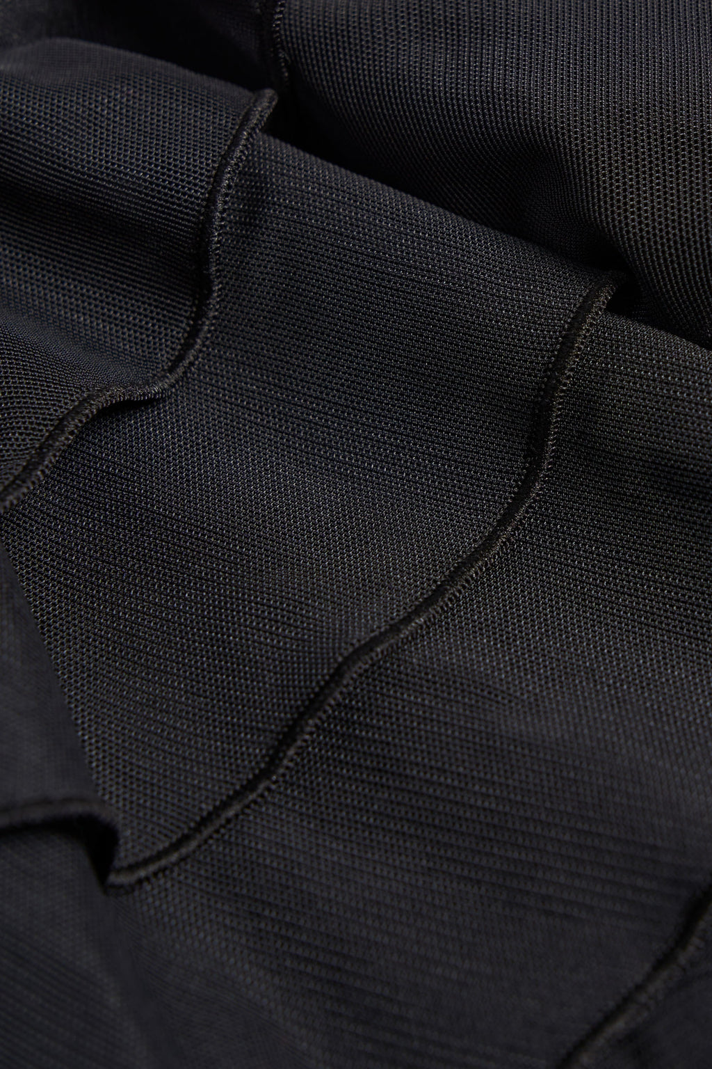 Ruffled Halterneck Bodysuit in Black