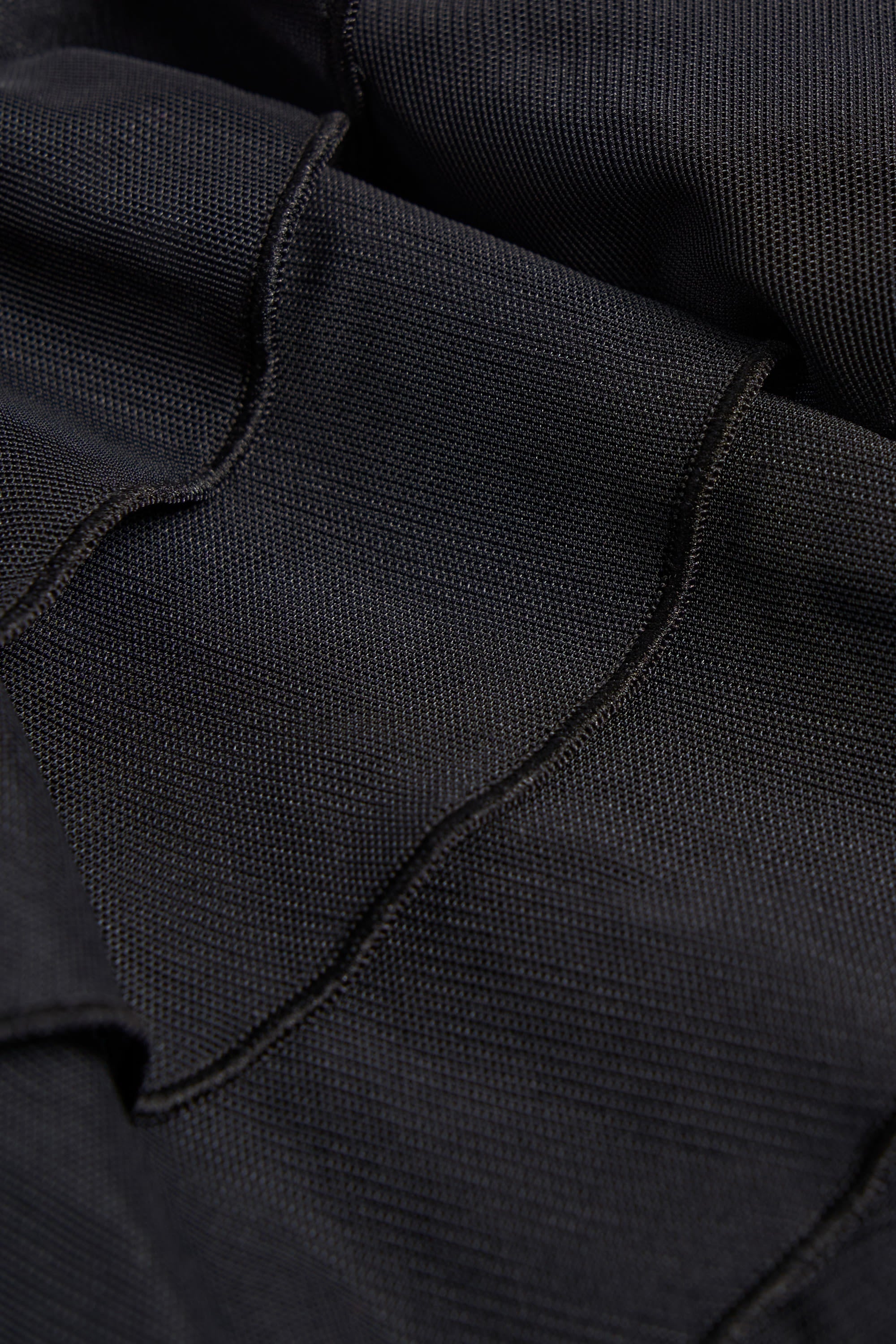 Ruffled Halterneck Bodysuit in Black