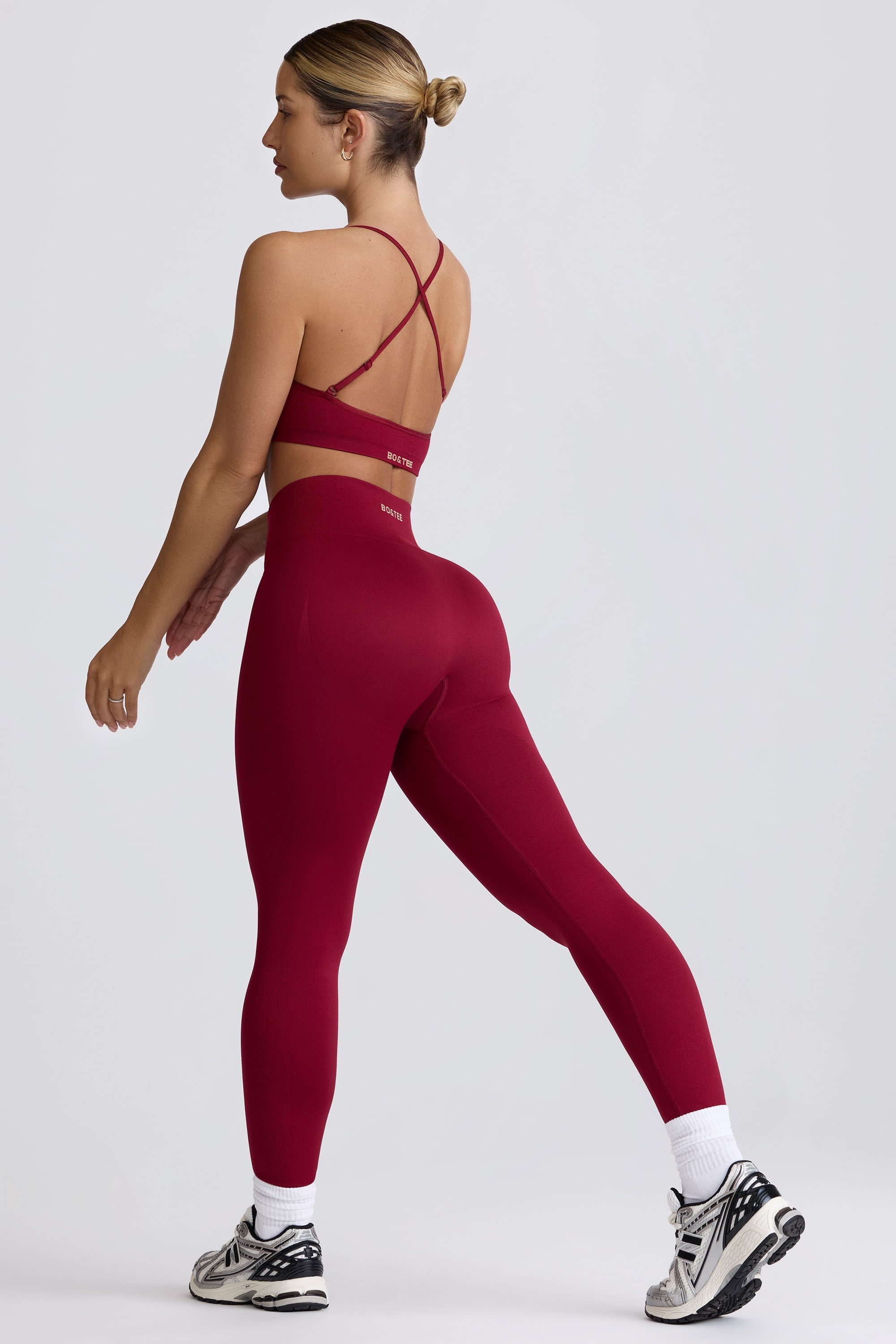 Super Sculpt Seamless Leggings in Burgundy
