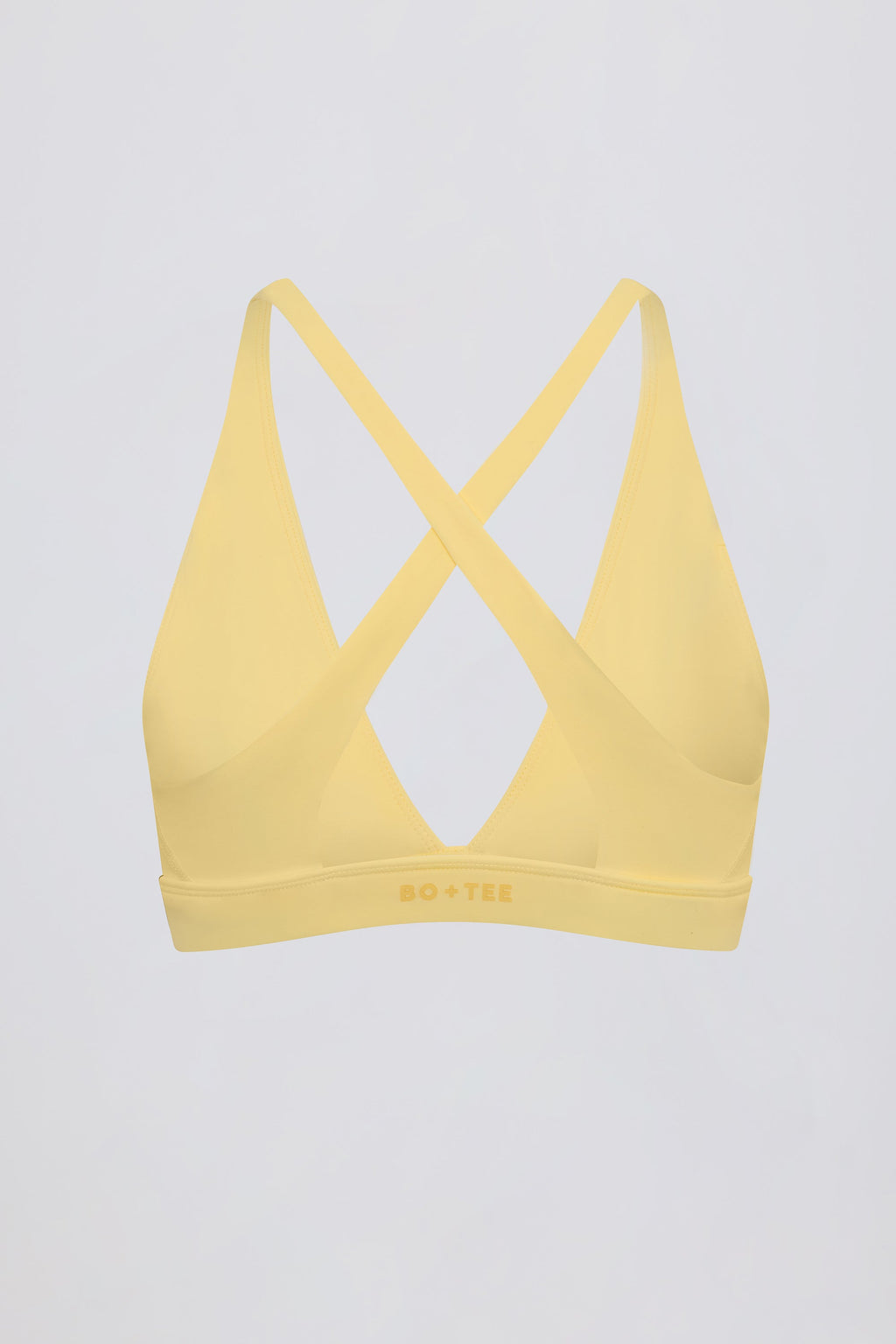 Soft Active Cross-Back Sports Bra in Lemon