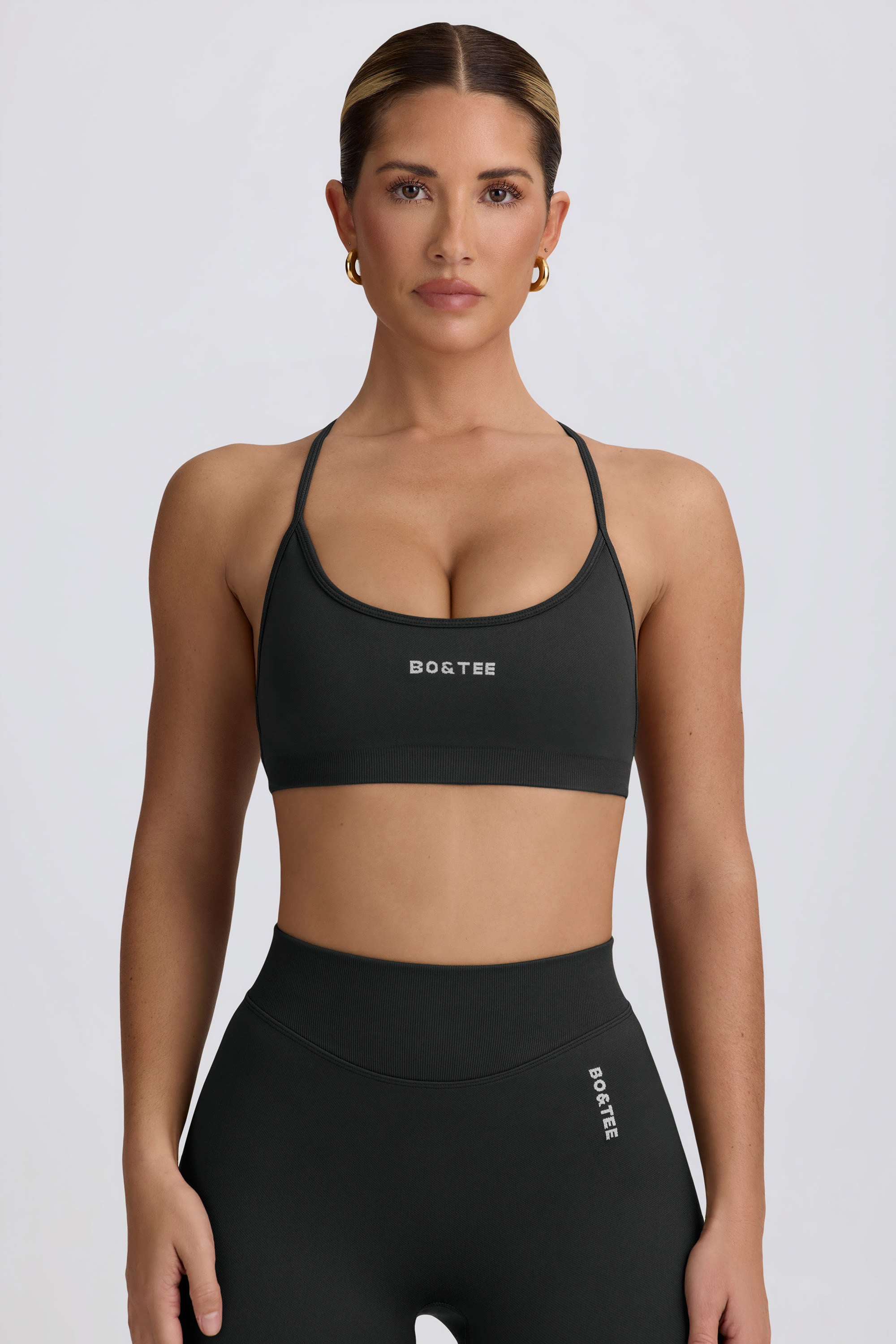 Super Sculpt Seamless Backless Sports Bra in Ash